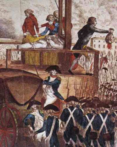 Guillotinen. Måske ligeså umoderne som kongehuset, men hvorfor stryge den helt fra overvejelserne? Her dekapiteres Louis d.16