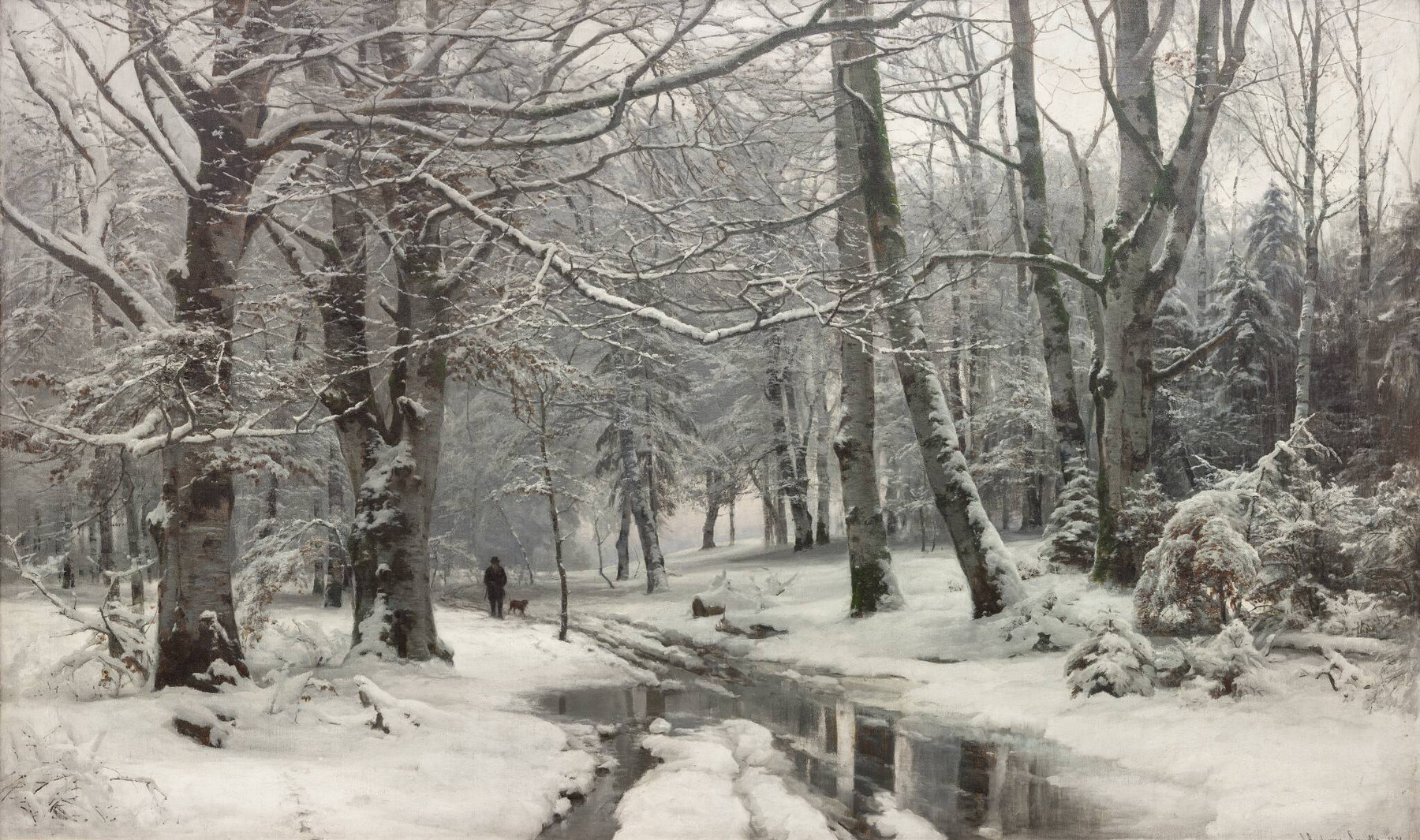Anders Andersen-Lundby, "Tøvejr i en bøgeskov", SMK Open