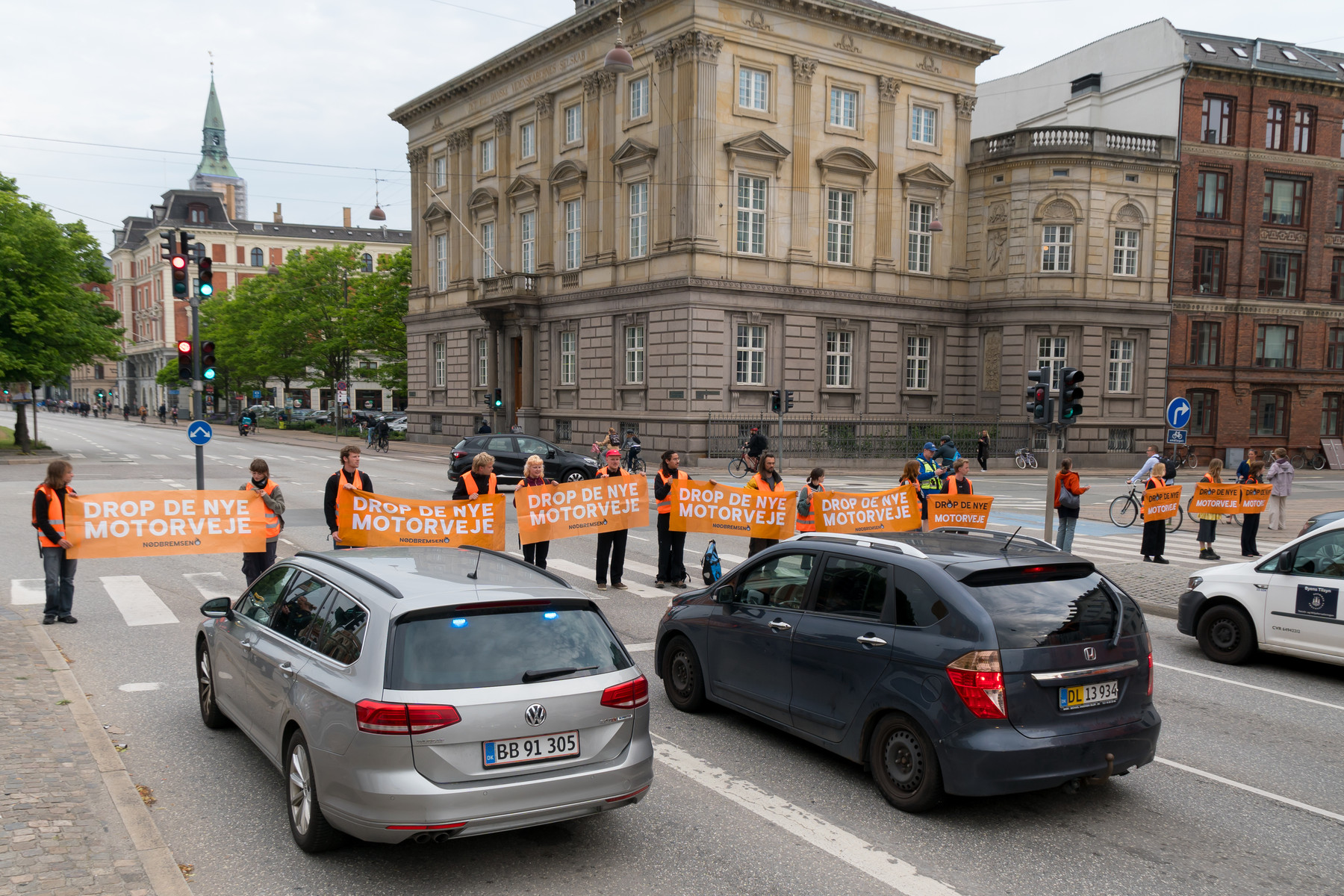 Protesten på H. C. Andersens Boulevard. Foto: Erik Albertsen.