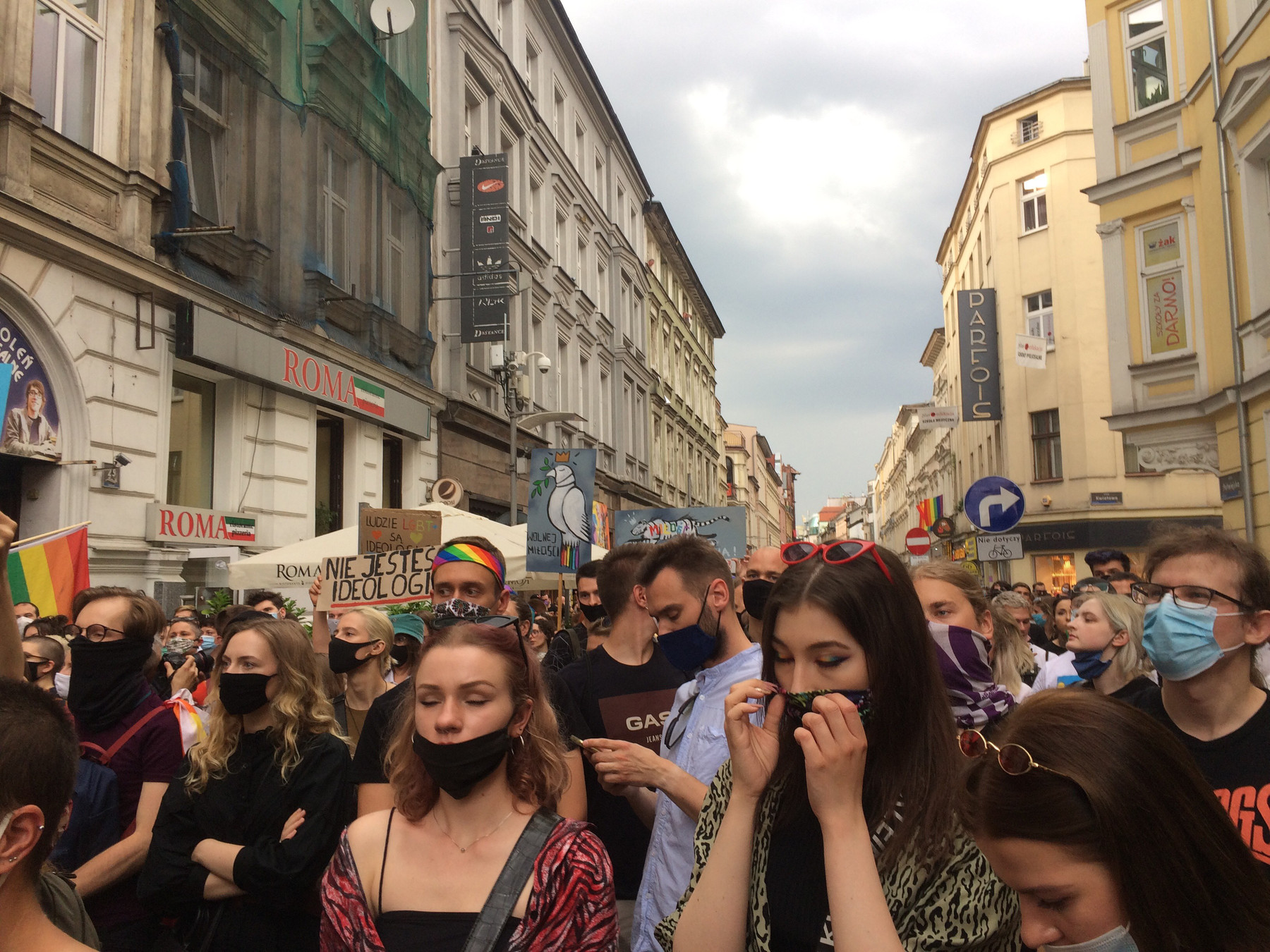 LGBT+-demonstration i Polens femtestørste by, Poznań. Foto: Nina Branner