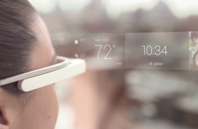 Google Glass er en såkaldt wearable computer. Foto: Google