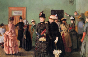 Gayle Rubins essay undersøger sammenhængen mellem seksualmoral og lovgivning. Her er det Kristian Krohgs maleri 'Albertine i politilægens venteværelse' fra 1885-87.