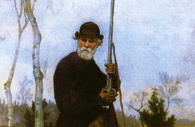Ivan Turgenev på jagt. Maleri af Nikolai Dmitriev-Orenburgsky, 1879.